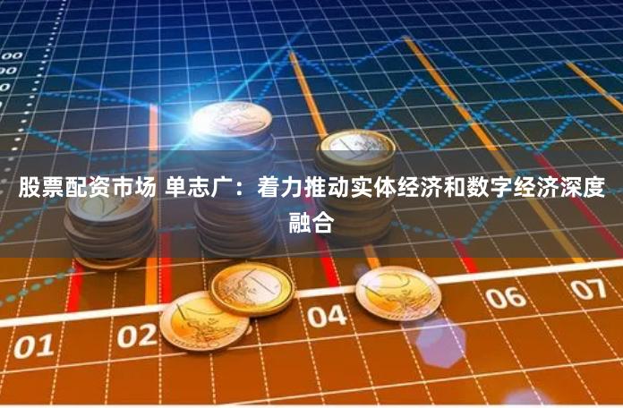 股票配資市場 單志廣：著力推動實體經濟和數字經濟深度融合